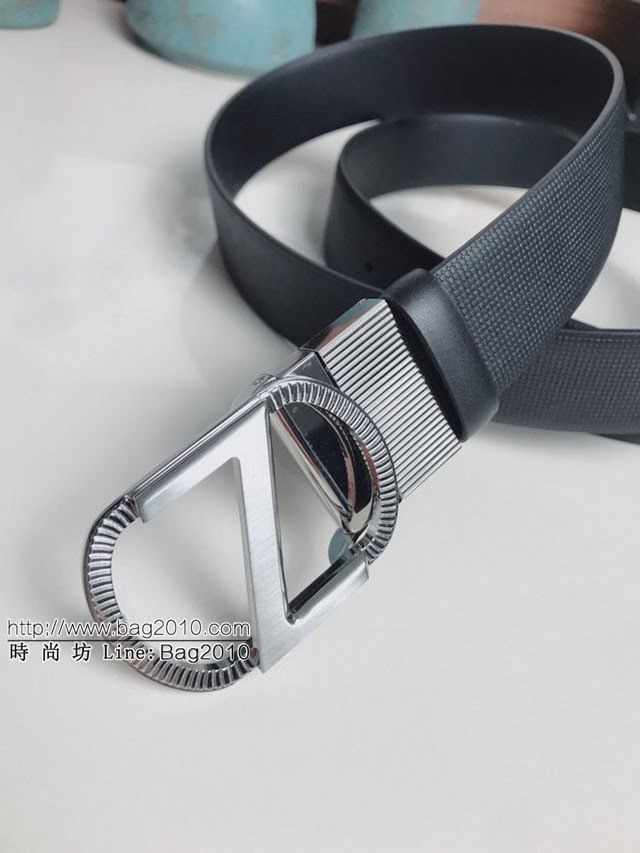 Zegna男士皮帶 傑尼亞雙面用旋轉五金牛皮腰帶  jjp1377